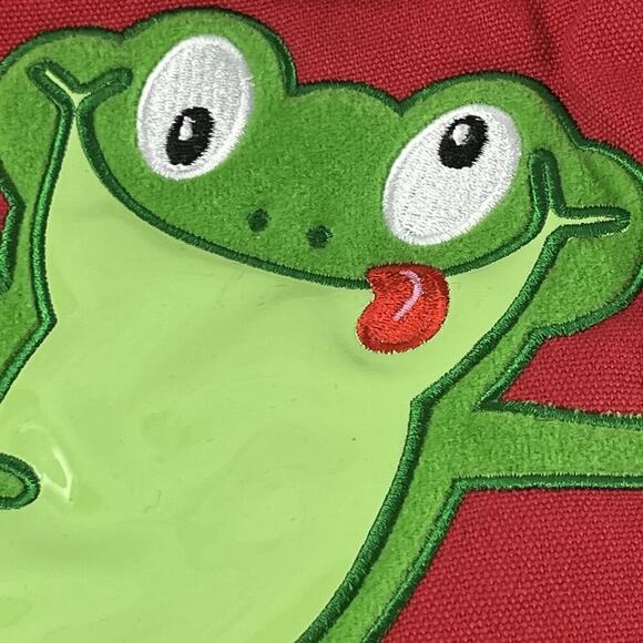 Yottoy Jack Frog Go Go Red Blue Green Back Pack Primary Colors Toddler Pockets - Picture 3 of 12